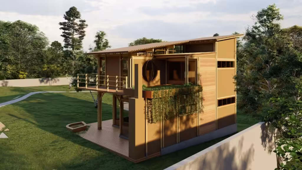 Refugio renascer projeto sustentavel com estilo contemporaneo e foco no bem estar