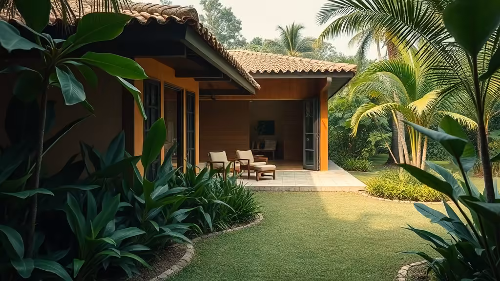 Certificação GBC Casa - Brasil eco-friendly Brazilian residential house tropical garden sustainable constructio